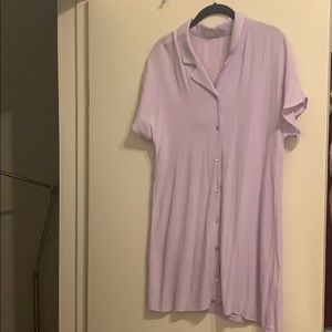Lilac button down dress